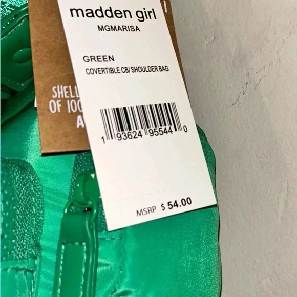 Brand New Madden Girl Green Marissa Crossbody with Accessory Pouch NWTS - Picture 4 of 9